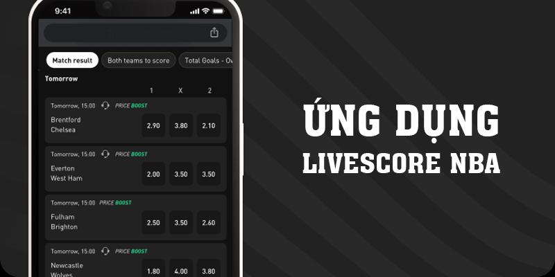 Giới thiệu về phiên bản ứng dụng livescore nba